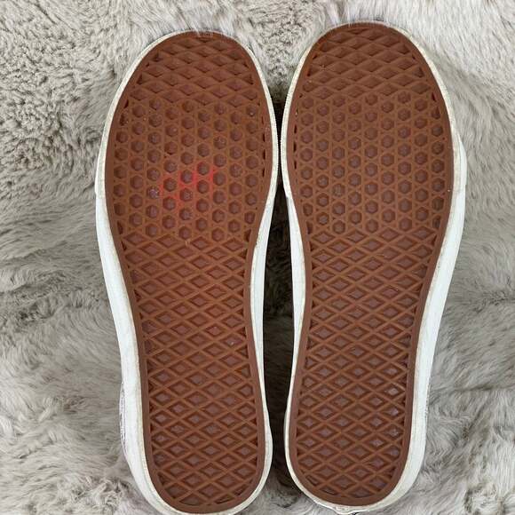 WOMEN'S 10.5/MEN’S 9 VANS OLD SKOOL CRACKED LEATHER ROSE GOLD SHOES SNEAKERS - Picture 8 of 8